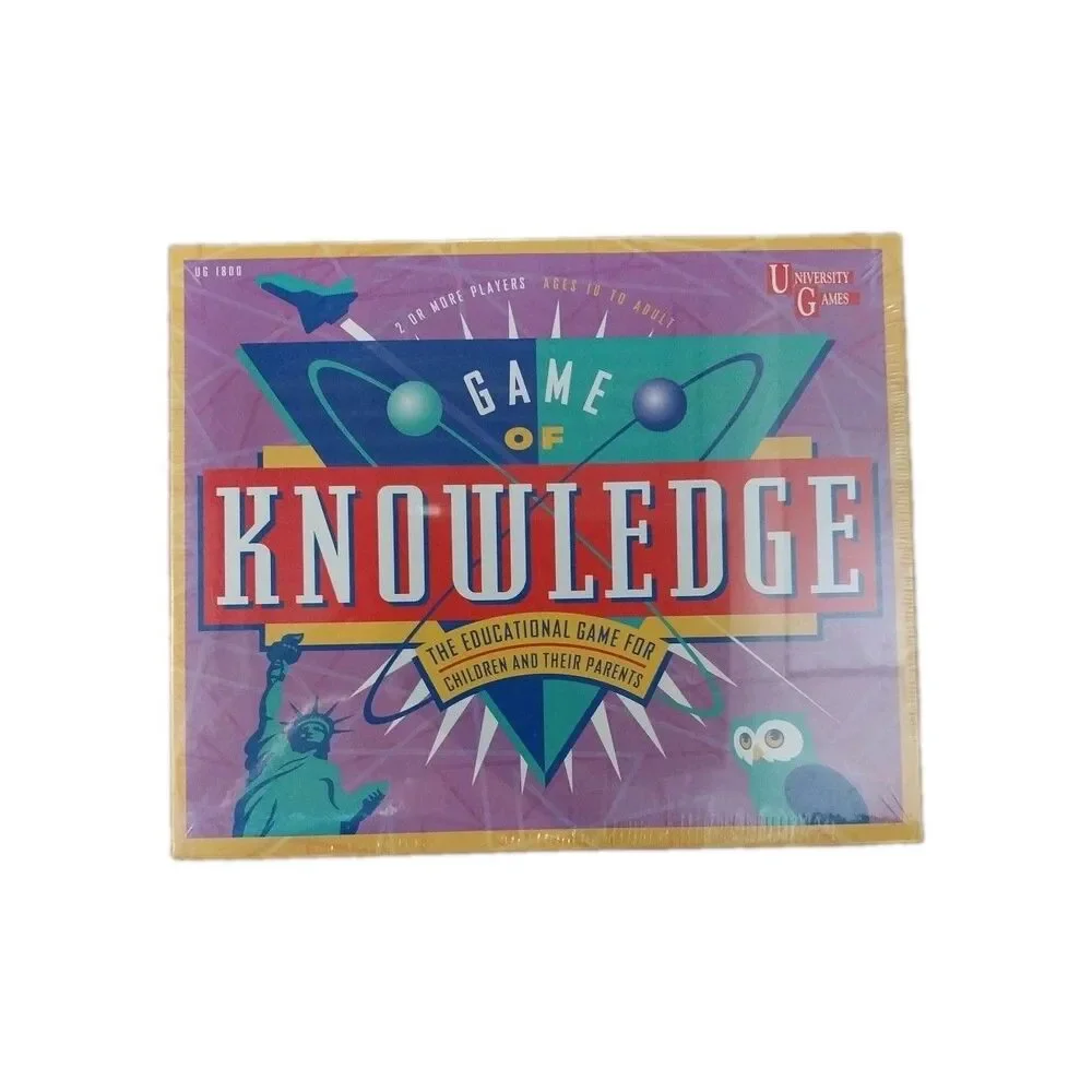 Game of Knowledge Board Game 1995 Playtoy Industries University Games New
